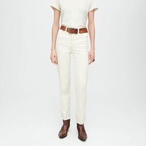 NWT  RE/DONE 70s High Rise Stove Pipe frayed straight-leg jeans